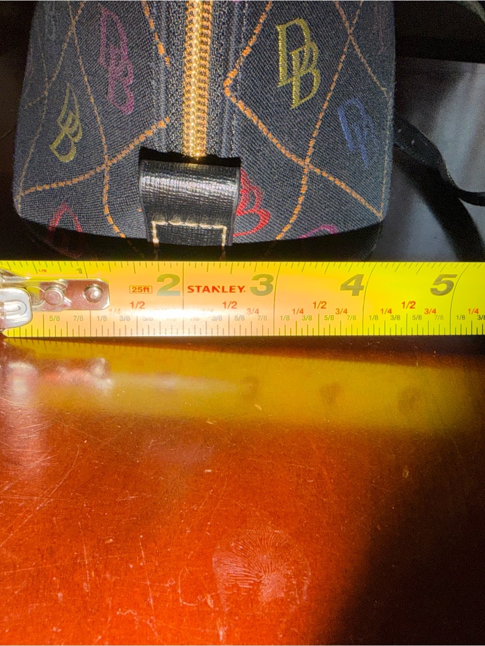 Dooney & Bourke Black Multicolor Logo Dome Satchel - Picture 8 of 9